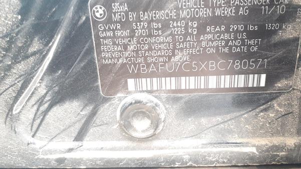 Photo 3 VIN: WBAFU7C5XBC780571 - BMW 535 I 