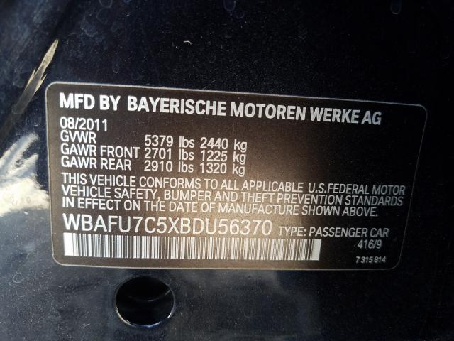 Photo 9 VIN: WBAFU7C5XBDU56370 - BMW 535 XI 