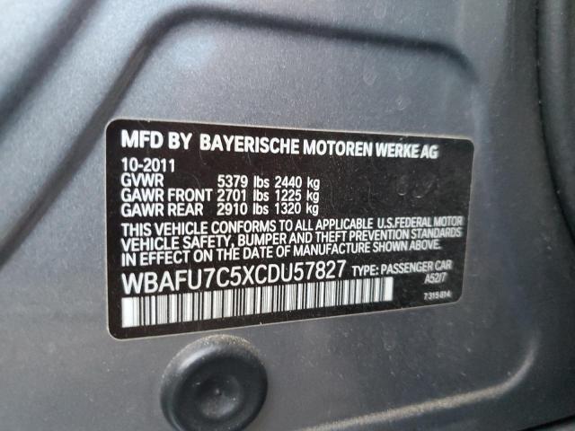 Photo 11 VIN: WBAFU7C5XCDU57827 - BMW 535 XI 