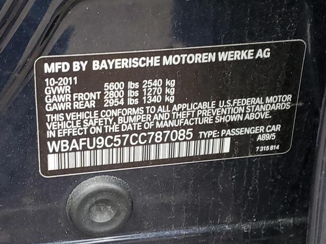 Photo 11 VIN: WBAFU9C57CC787085 - BMW 550I 