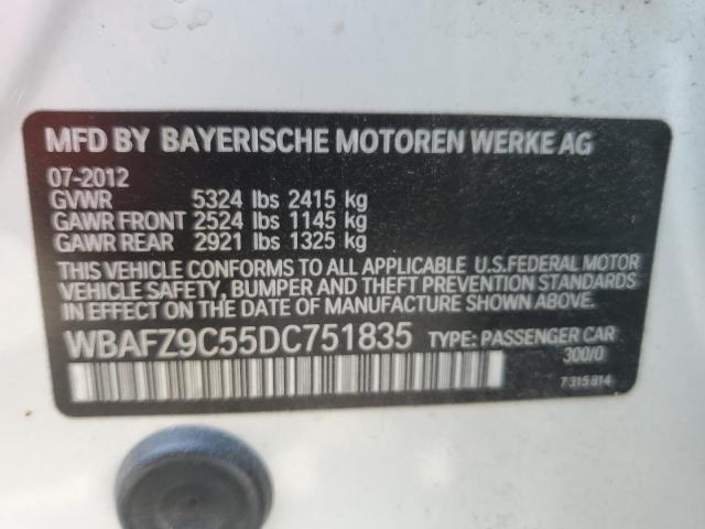 Photo 12 VIN: WBAFZ9C55DC751835 - BMW 535 I HYBR 