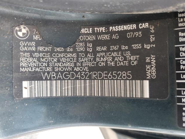 Photo 11 VIN: WBAGD4321RDE65285 - BMW 740 I 