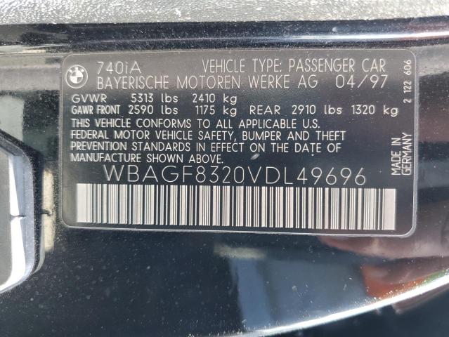 Photo 11 VIN: WBAGF8320VDL49696 - BMW 740 I AUTO 