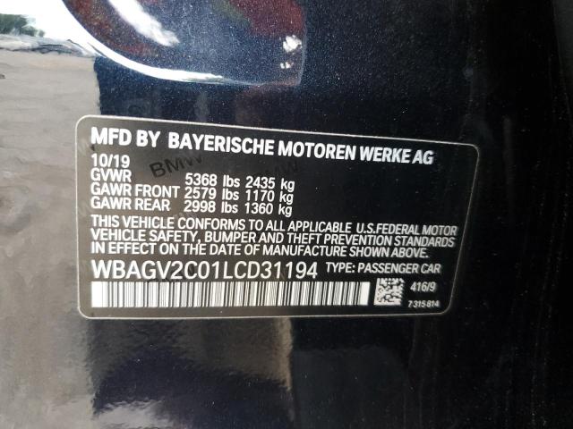 Photo 11 VIN: WBAGV2C01LCD31194 - BMW 840I 