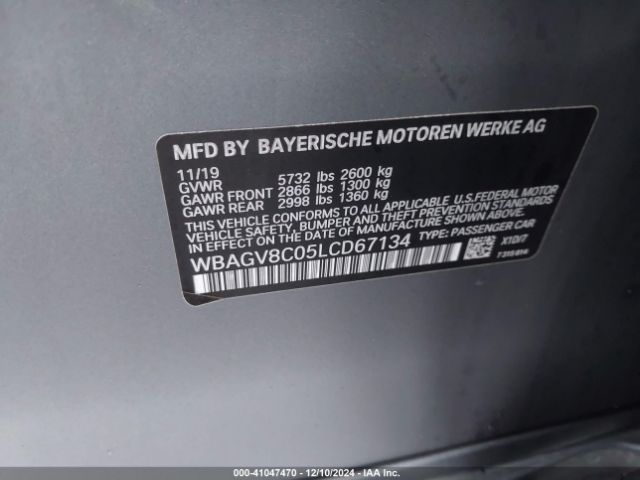 Photo 8 VIN: WBAGV8C05LCD67134 - BMW M850I 