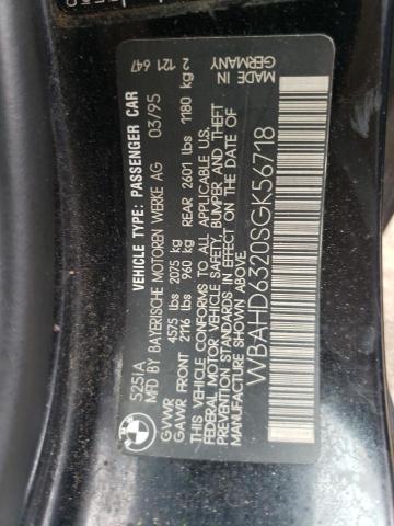 Photo 11 VIN: WBAHD6320SGK56718 - BMW 525 I AUTO 