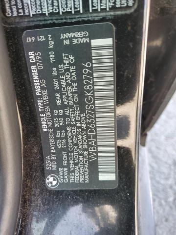 Photo 11 VIN: WBAHD6327SGK82796 - BMW 5 SERIES 