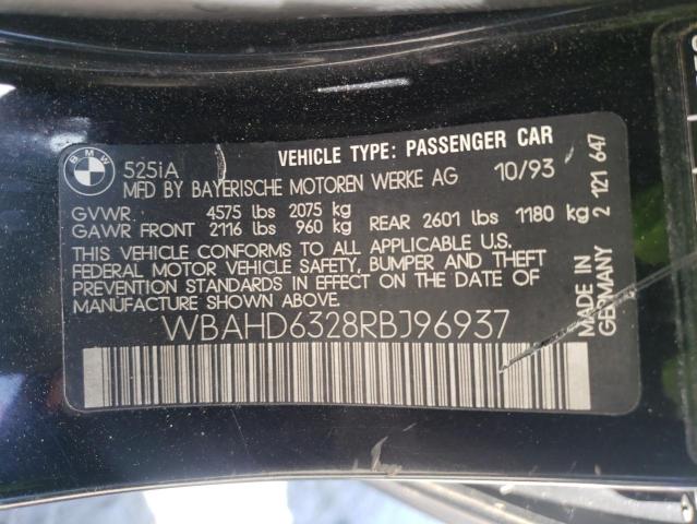 Photo 9 VIN: WBAHD6328RBJ96937 - BMW 525 I AUTO 