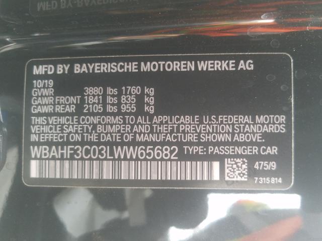 Photo 9 VIN: WBAHF3C03LWW65682 - BMW Z4 SDRIVE3 