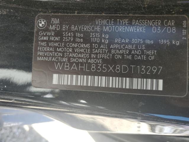 Photo 11 VIN: WBAHL835X8DT13297 - BMW 750 I 