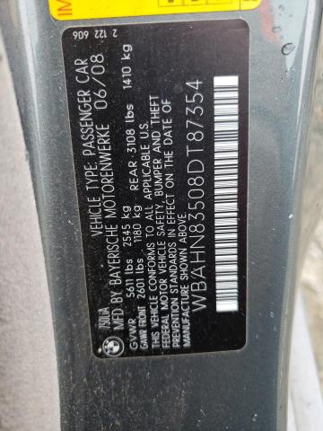 Photo 11 VIN: WBAHN83508DT87354 - BMW 7 SERIES 