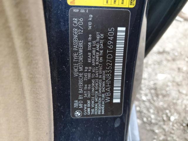 Photo 11 VIN: WBAHN83527DT69405 - BMW 7 SERIES 