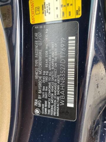 Photo 11 VIN: WBAHN83527DT76919 - BMW 7 SERIES 