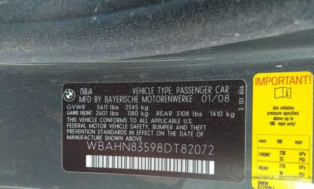 Photo 8 VIN: WBAHN83598DT82072 - BMW 128 