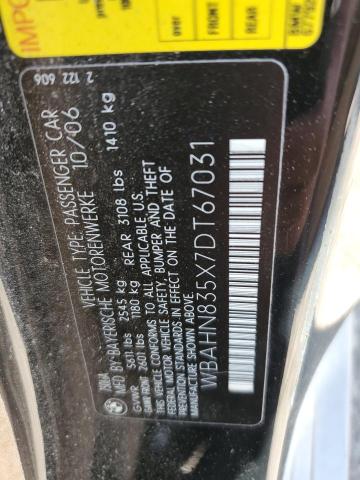 Photo 11 VIN: WBAHN835X7DT67031 - BMW 7 SERIES 