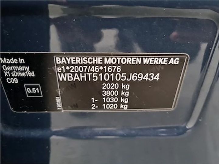 Photo 11 VIN: WBAHT510105J69434 - BMW X1 DIESEL - 2015 