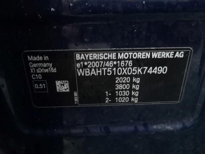 Photo 12 VIN: WBAHT510X05K74490 - BMW X1 