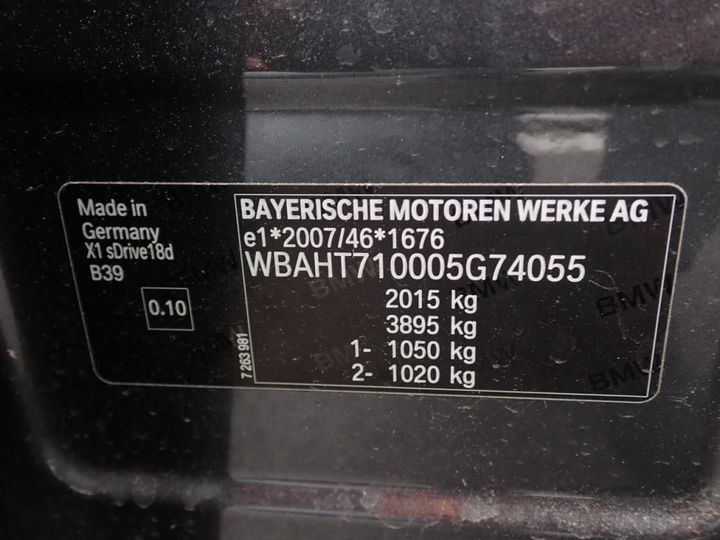 Photo 9 VIN: WBAHT710005G74055 - BMW X1 