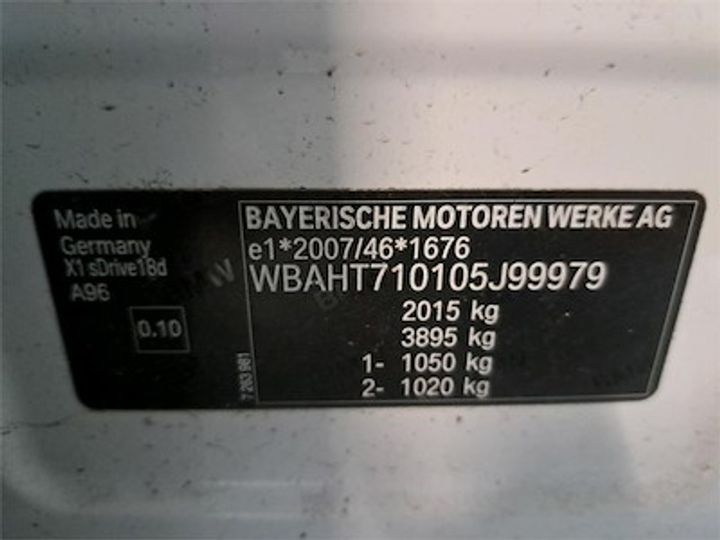 Photo 11 VIN: WBAHT710105J99979 - BMW X1 DIESEL - 2015 