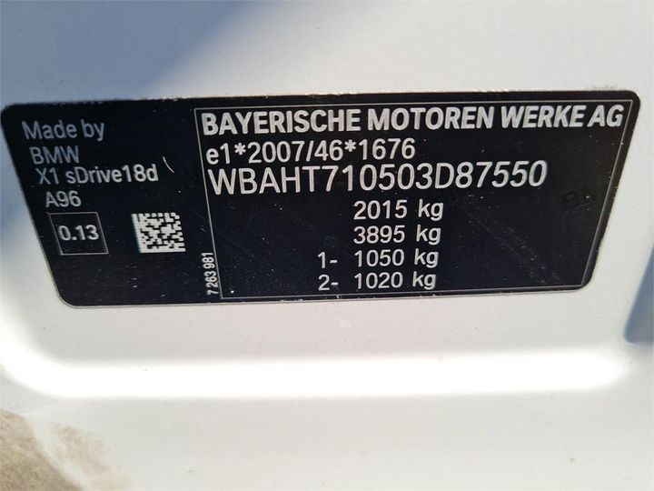 Photo 4 VIN: WBAHT710503D87550 - BMW X1 