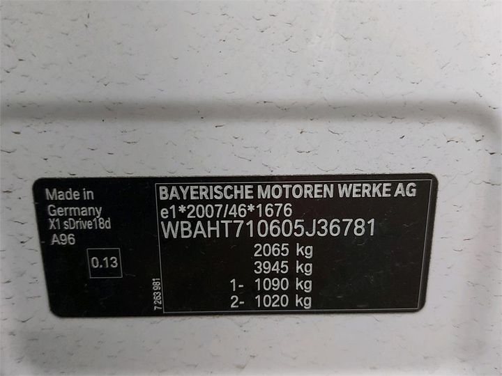 Photo 6 VIN: WBAHT710605J36781 - BMW X1 