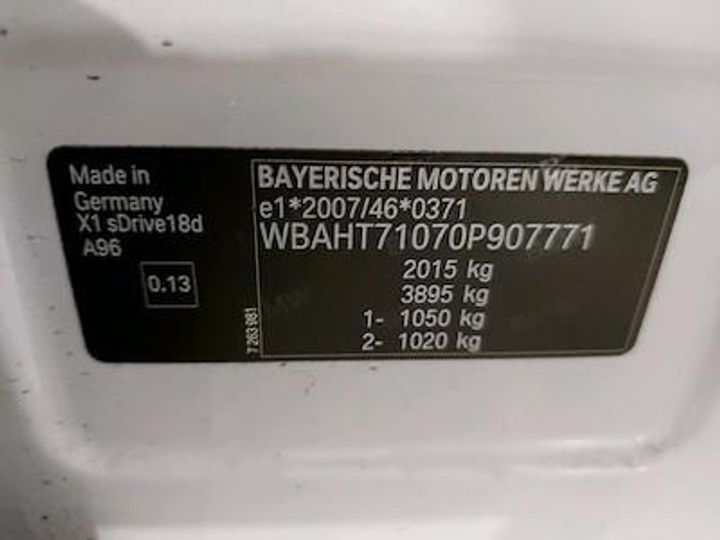 Photo 12 VIN: WBAHT71070P907771 - BMW X1 DIESEL - 2015 