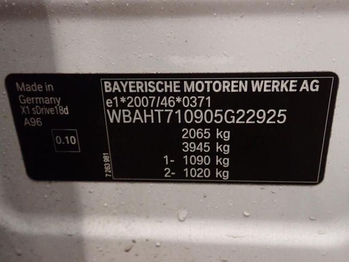 Photo 7 VIN: WBAHT710905G22925 - BMW X1 