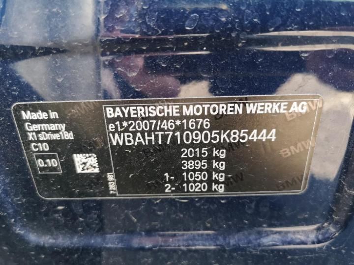 Photo 12 VIN: WBAHT710905K85444 - BMW X1 