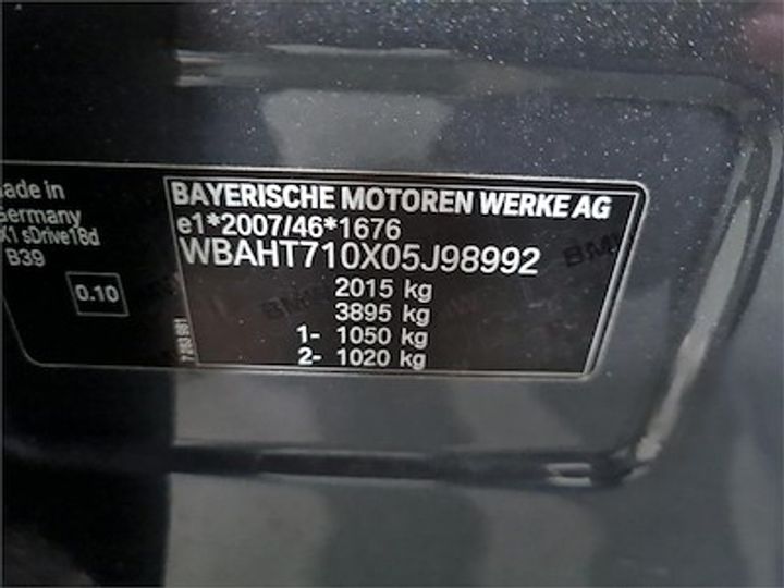 Photo 12 VIN: WBAHT710X05J98992 - BMW X1 DIESEL - 2015 