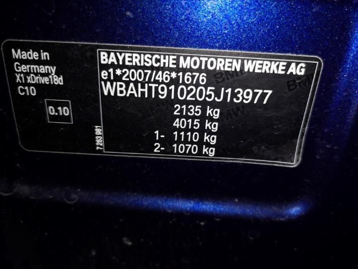 Photo 12 VIN: WBAHT910205J13977 - BMW X1 