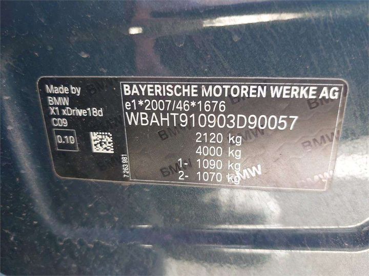 Photo 8 VIN: WBAHT910903D90057 - BMW X1 