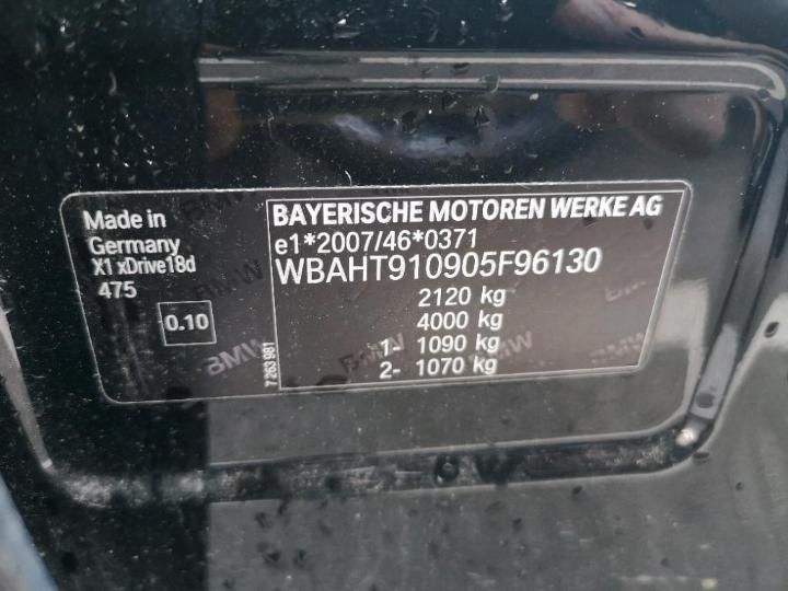 Photo 12 VIN: WBAHT910905F96130 - BMW X1 