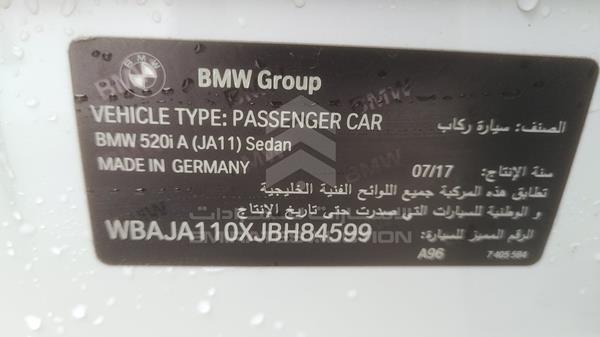 Photo 5 VIN: WBAJA110XJBH84599 - BMW 520 I 