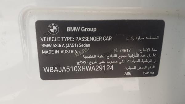 Photo 2 VIN: WBAJA510XHWA29124 - BMW 530I 