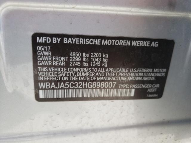 Photo 9 VIN: WBAJA5C32HG898007 - BMW 530 I 