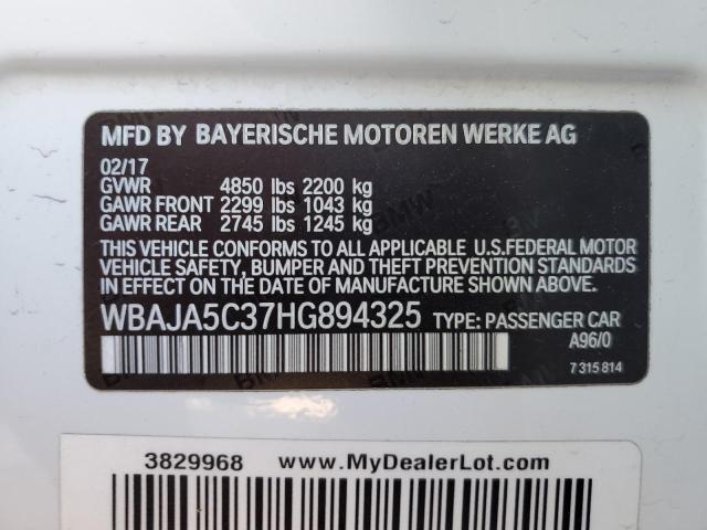 Photo 11 VIN: WBAJA5C37HG894325 - BMW 5 SERIES 