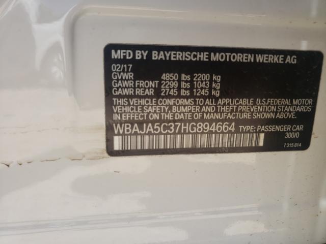 Photo 9 VIN: WBAJA5C37HG894664 - BMW 530 I 