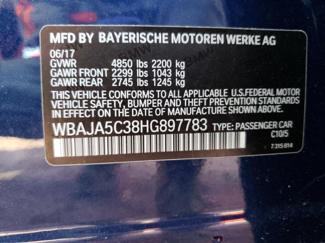 Photo 9 VIN: WBAJA5C38HG897783 - BMW 530 I 