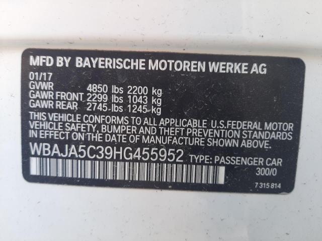 Photo 9 VIN: WBAJA5C39HG455952 - BMW 530 I 