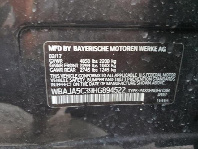 Photo 9 VIN: WBAJA5C39HG894522 - BMW 530 I 