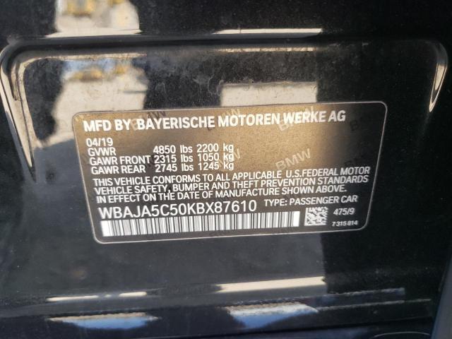 Photo 12 VIN: WBAJA5C50KBX87610 - BMW 530 I 