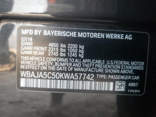 Photo 9 VIN: WBAJA5C50KWA57742 - BMW 530 I 