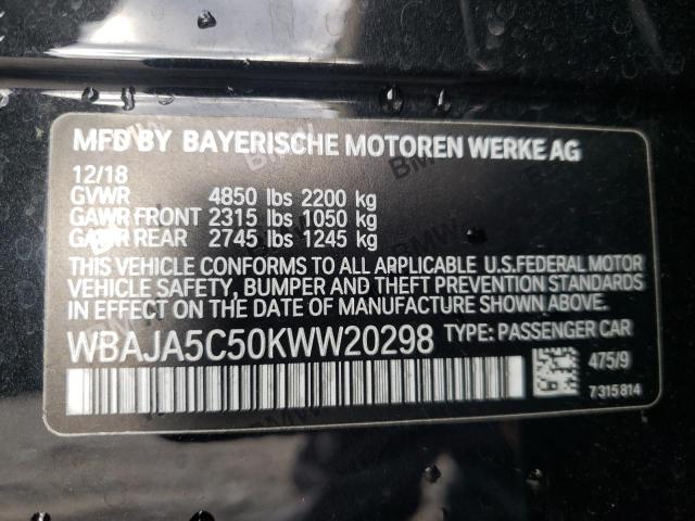 Photo 12 VIN: WBAJA5C50KWW20298 - BMW 530 I 