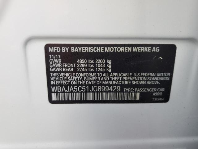 Photo 12 VIN: WBAJA5C51JG899429 - BMW 530 I 