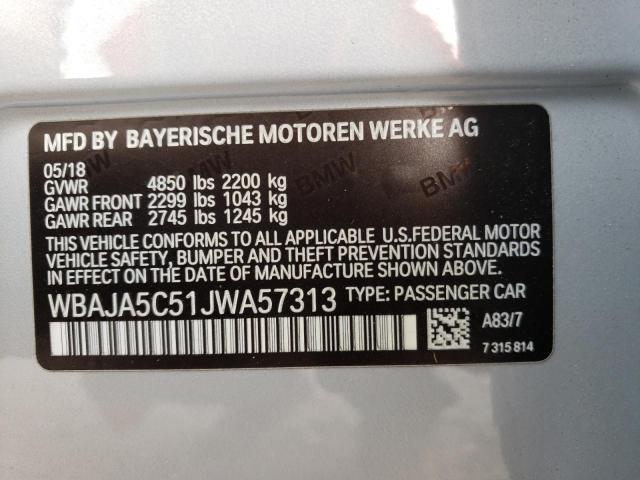 Photo 9 VIN: WBAJA5C51JWA57313 - BMW 530 I 