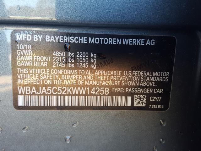 Photo 9 VIN: WBAJA5C52KWW14258 - BMW 530 I 