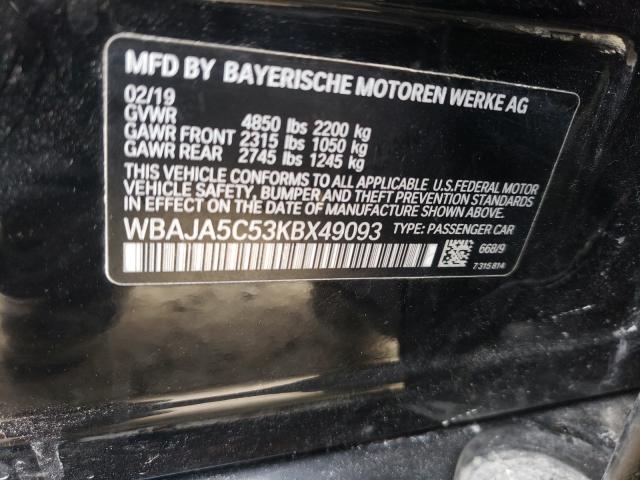 Photo 9 VIN: WBAJA5C53KBX49093 - BMW 530 I 