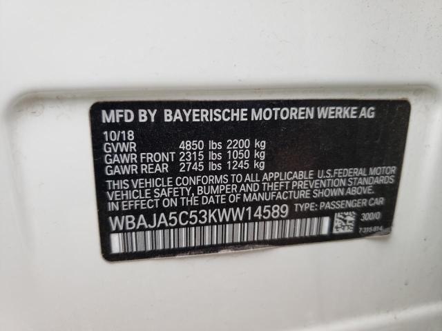 Photo 11 VIN: WBAJA5C53KWW14589 - BMW 530 I 