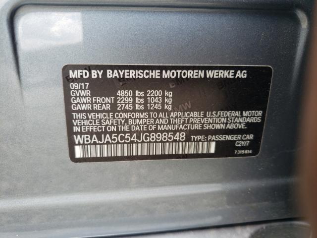 Photo 9 VIN: WBAJA5C54JG898548 - BMW 530 I 