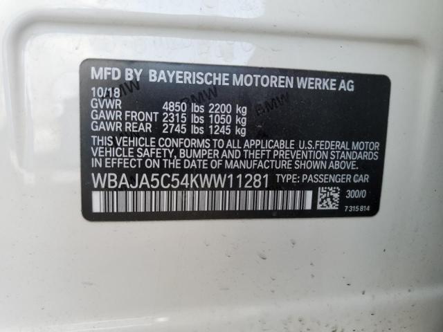 Photo 12 VIN: WBAJA5C54KWW11281 - BMW 530 I 